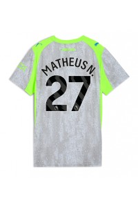 Manchester City Matheus Nunes #27 Jalkapallovaatteet Naisten Kolmaspaita 2025-26 Lyhythihainen